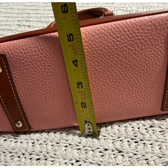 Dooney & Bourke Zip Zip Satchel Pebble Grain Leather Purse Pink MSRP $308 - Picture 4 of 16